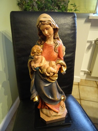 Maria mit kind madonna holz - mit,