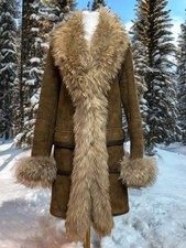 Lammfell Pelz Kragen Echt Fell Kapuze Fellkragen Jacke Parka Mantel Waschbär