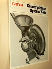 Prospekt FAHR KORNERGEBLASE Traktor Schlepper Schlepper Brochure 
