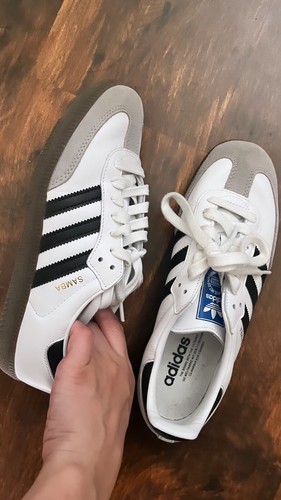 Adidas samba white size - adidas, white,