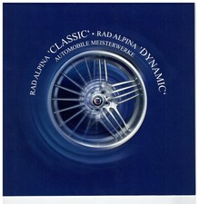 Prospekt Original Rad ALPINA Classic + Dynamic E46 E52 E53 E65 Mini R50 R53     