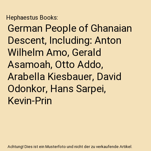 German people ghanaian - german, of