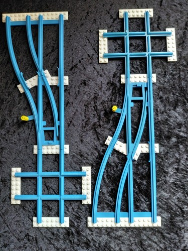 Lego blaue weichen links - 1x,
