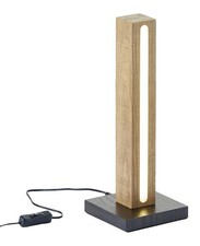 B-Ware LED Holz Stehlampe Stehleuchte Lichtsäule 36cm mit Schalter Warmweiß