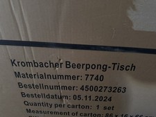 Krombacher Bier Pong Tisch Set