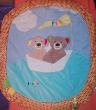 Spielteppich für Baby's, bunt, oval, mit 2 biegsamen Stangen für Spielzubehör ?