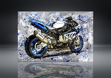 BMW HP4 S1000RR Leinwand Bild