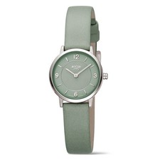 Boccia Titanium Damen Armbanduhr Uhr Titan 3371-01 Salbeigrün Grün Lederband