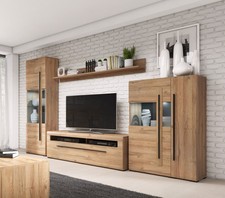 Wohnwand Anbauwand Mediawand