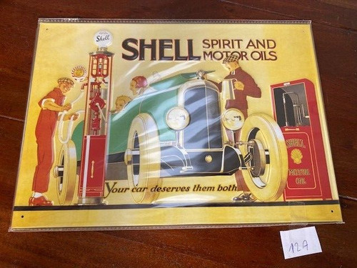 Shell blechschild spirit and - "spirit,