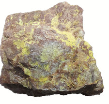 Boltwoodit  kristalline Krusten  von Bergen im Vogtland von  Sachsen