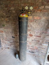 Große Acetylen Gasflasche mit Restfüllung / Schneidbrennen / Autogen