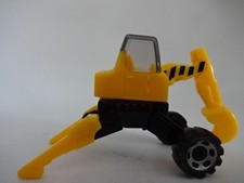 Baufahrzeug / Gelber Bagger - ca 60 mm lang mit Schaufel