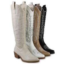 Damen Stiefel Cowboystiefel