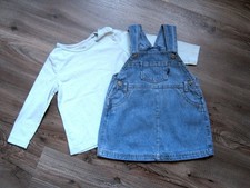 Jeans-Latzrock mit Oberteil