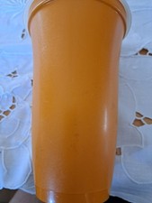 tupper schüttelbecher 500 ml, Vintage,  orange/transparent
