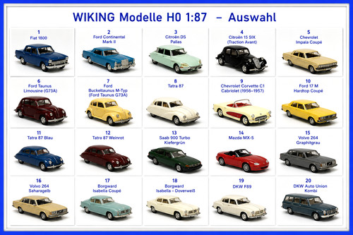 Wiking auto modell - 1:87,
