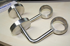 2 Stk Edelstahl Handlaufstütze V2A Handlaufträger Pfosten Geländer Konsole 42,4