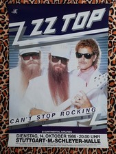 ZZ TOP ' can't stop ROCKING ' Tour ' 8 6 * ORIGINAL Tour-Plakat * 84 x 60 * 1986