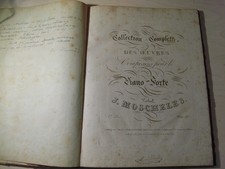 rare alte Noten collection complète oevre J. Moscheles pour piano-forte um 1830