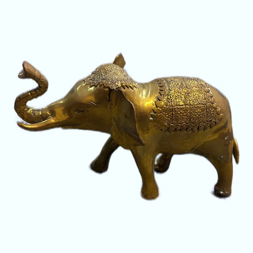 Brass elephant figure cm - elephant, 21