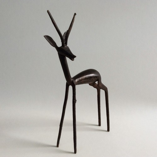 Metall figur antilope - metall,