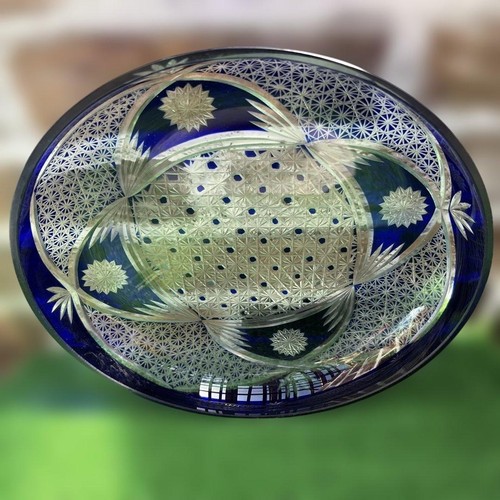 Edo kiriko blau klarglas - kiriko,