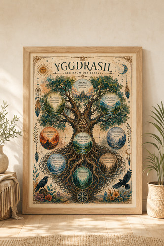 Yggdrasil der baum des - yggdrasil, |