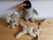 4 Steiff Tiere 1960er -