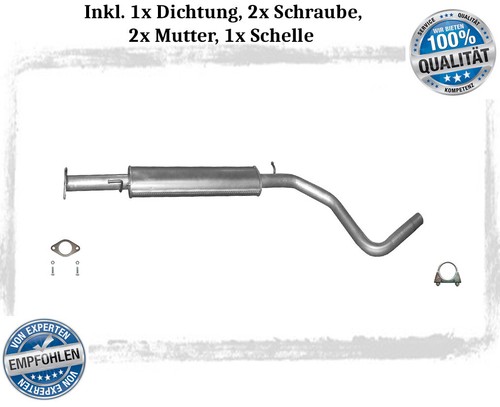 Mittelschalldämpfer für fiat - für,