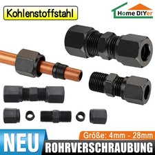 Schneidringverschraubung gerade für 4-28mm Kupferrohr Verschraubung Doppelnippel
