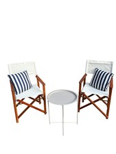 2er Set Beliani Gartenstühle