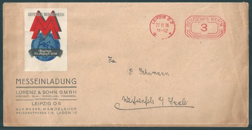 Leipziger messe einladung 1933 - einladung,