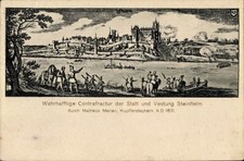 Künstler Ak Merian, Steinheim Hanau am Main, Gesamtansicht, Festung - 4849839