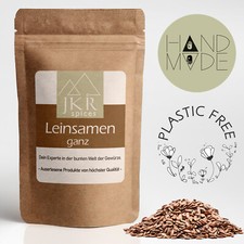 500g Leinsamen gamz Leinsaat Leinkorn  Lebensmittelqualität plastikfrei verpackt