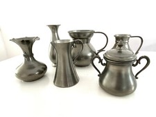 kleines 6-tlg. antikes Zinn