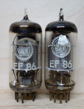Pair: VALVO EF86 | silver plates | TELEFUNKEN made über 100% ✅ NOS Tube ( 6267 )