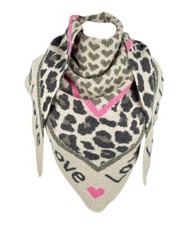 Dreieck Schal Stola Tuch kuschel Neu Leo Love Winterschal NEU Viskose Strick