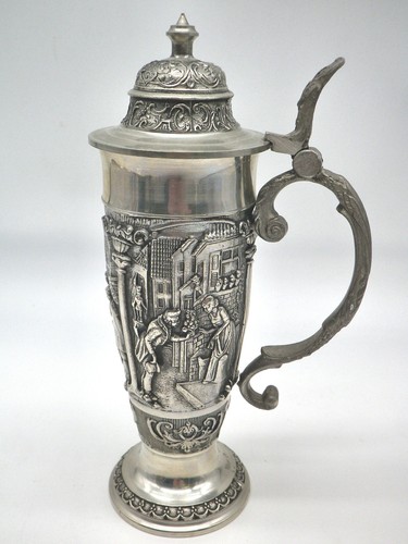 Zinnkrug mit deckel - zinnkrug, motive