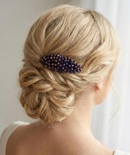 Braut Haarkamm Violett