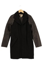 DIESEL Damen Ledermantel Gr. 38; M Schwarz Baumwolle Leder Gesteppt