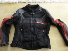Textil-Motorradjacke mit Leder