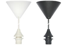 Lampenpendel Dachfassung E14 KU Baldachin Stellschraube + Fassung Gegenring 80cm