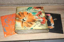 VINTAGE KOFFER Vinyl Sammel + 20 Einzelne 45 Runden 60er Jahre verschiedene Künstler