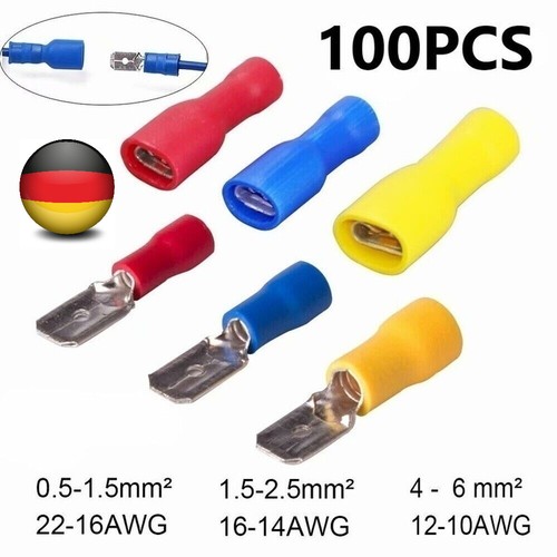 100 stk flachstecker - 100,