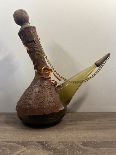 Vintage braunglas porron wein - braunglas,