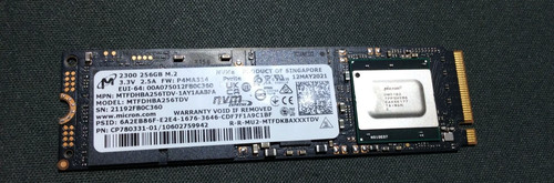 Micron 2300 256gb nvme - m.2, ssd