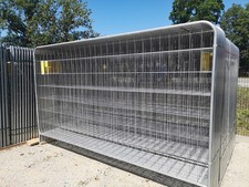 20er SET Bauzaun mit Rundrahmen | 3,5 x 2,0 m | Mobilzaun 70m | Lieferung 0€