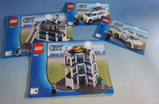 Lego 7498 City Police Baunanleitug Bauplan Instruction Heft 1-4 (F025-1780)