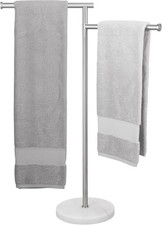 KES Handtuchhalter 2-armig, schwenkbar, Edelstahl, gebürstet